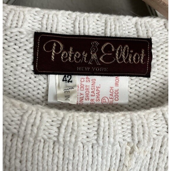 Peter Elliot Women's M? Musician Musical Notes Cotton Sweater *READ* - Picture 8 of 13